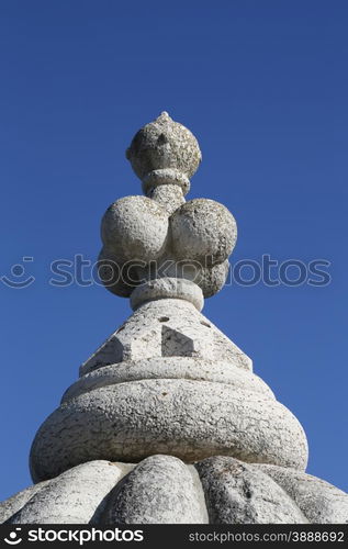 Details of the fortified tower of Belem in Lisbon, Portugal