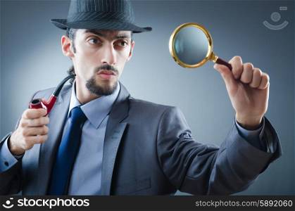 Detective with the smoking pipe