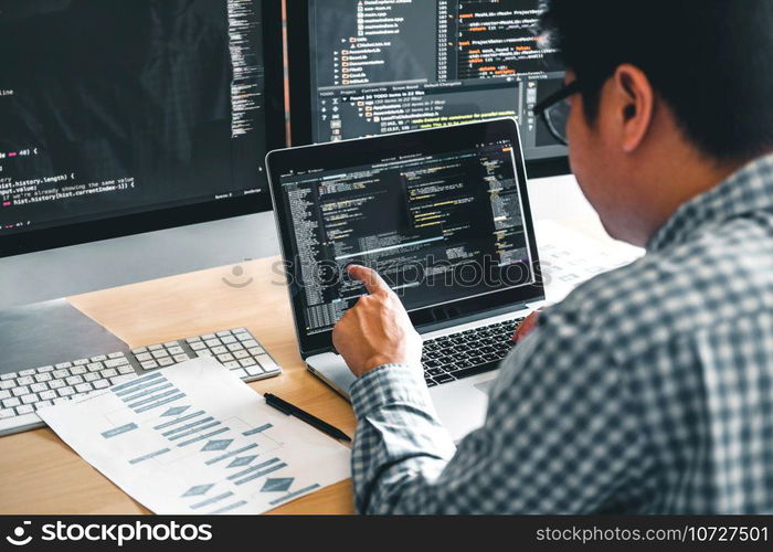 Developing programmer Development Website design and coding technologies