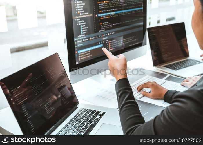 Developing programmer Development Website design and coding technologies