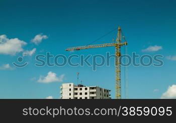 Development under clouds time lapse