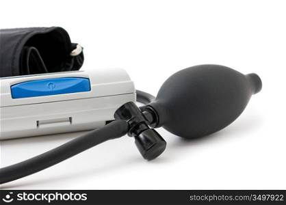 device measuring blood pressure isolated on a white backgrounds