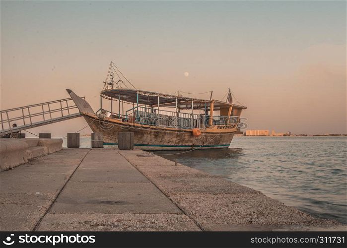 Dhow at Doha shore