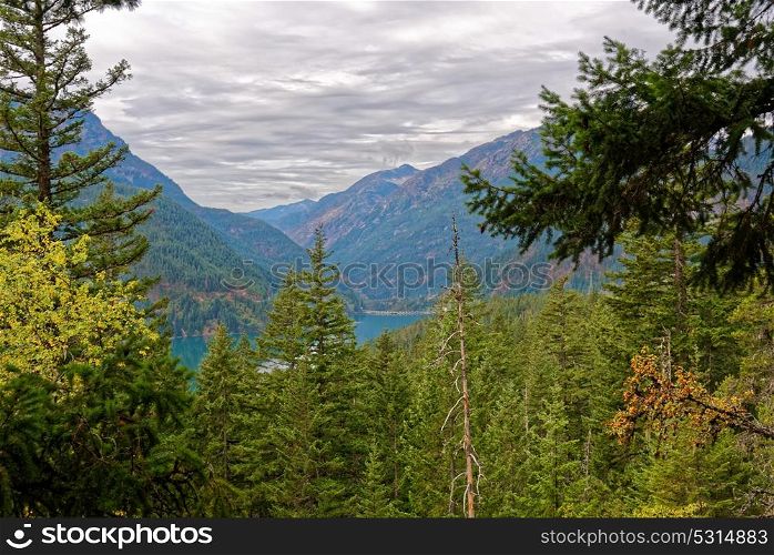 Diablo Lake trail in North Cascades National Park, Washington