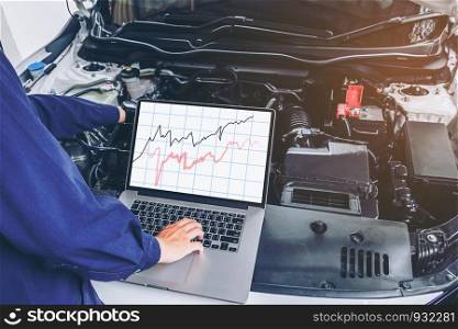 Diagnostic machine tools ready to be used with car