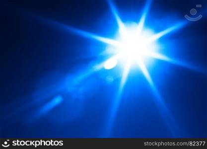 Diagonal blue glowing sun flare background. Diagonal blue glowing sun flare background hd