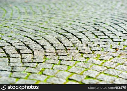 Diagonal medieval Norway pavement with summer grass background. Diagonal medieval Norway pavement with summer grass background hd