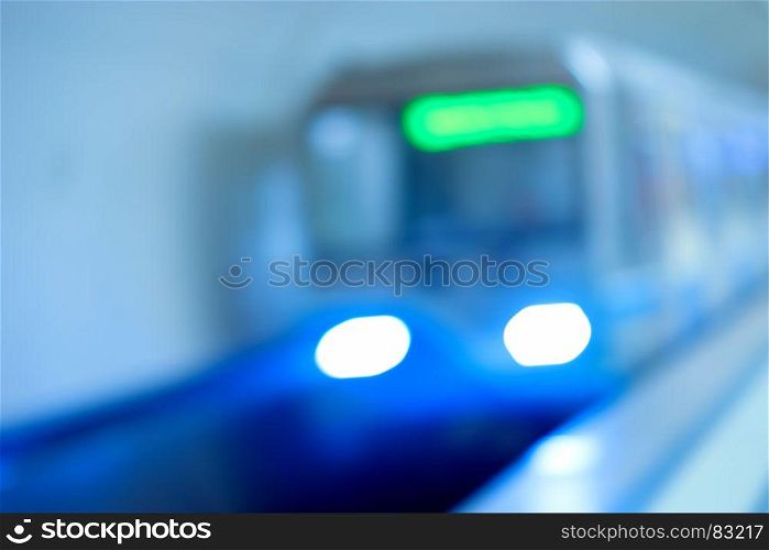 Diagonal Moscow metro train with light leak backdrop. Diagonal Moscow metro train with light leak backdrop hd
