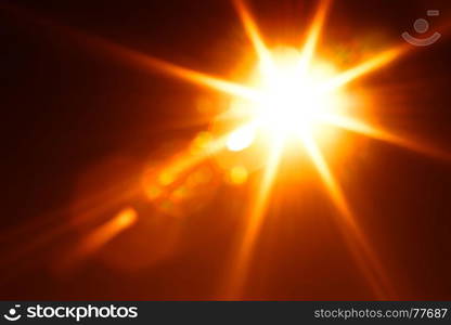 Diagonal orange glowing sun flare background. Diagonal orange glowing sun flare background hd