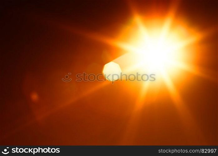 Diagonal orange glowing sun flare background. Diagonal orange glowing sun flare background hd