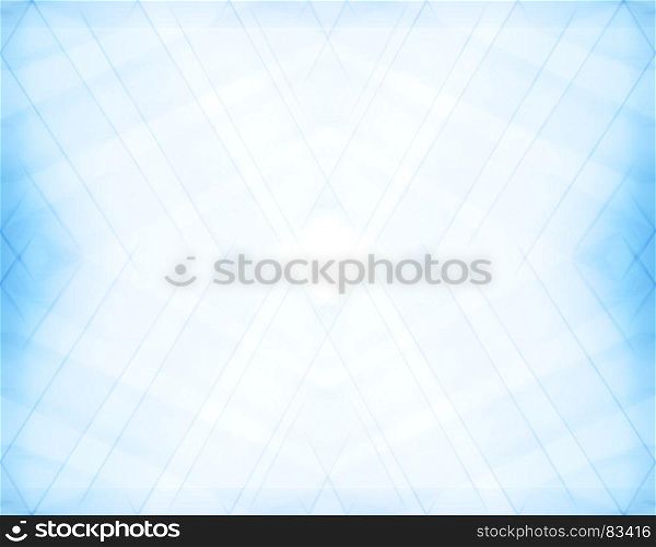 Diagonal pale blue blurred frame abstraction backdrop