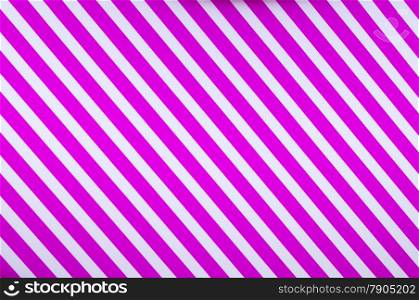 Diagonal Pink and White Stripes