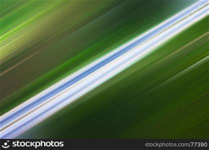 Diagonal road view from above motion blur background