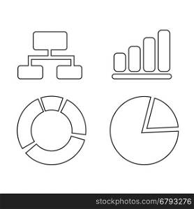 diagram graph icon illustration design