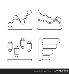 diagram graph icon illustration design