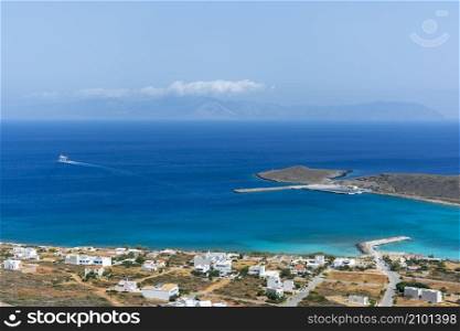 Diakofti port at the Greek island of Kythira. Greece.. Diakofti port at the Greek island of Kythira