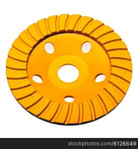 Diamond disk for concrete cutting and abrasion