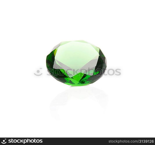 Diamond. Isolated over white