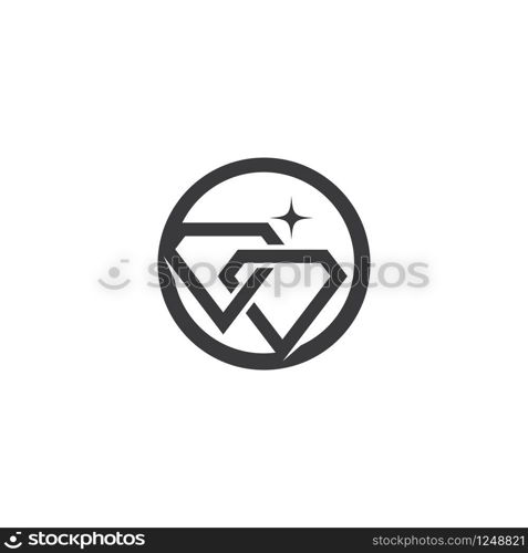 Diamond Logo Template vector icon illustration design