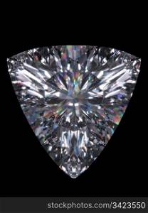 Diamond trillion cut (Diamond series; isolated 3d jewellery isolated series)
