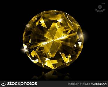 diamond Yellow on black background