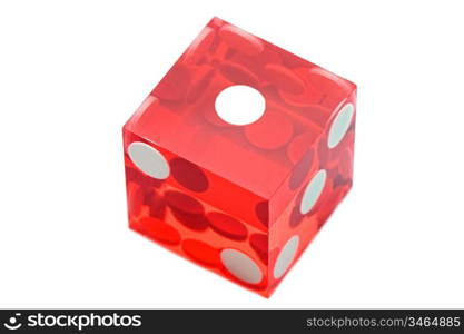 Dice of the casino a over white background