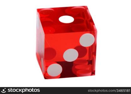 Dice of the casino a over white background
