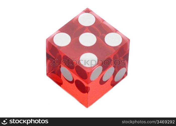 Dice of the casino a over white background