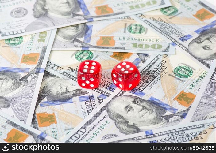 Dices and heap of dollars