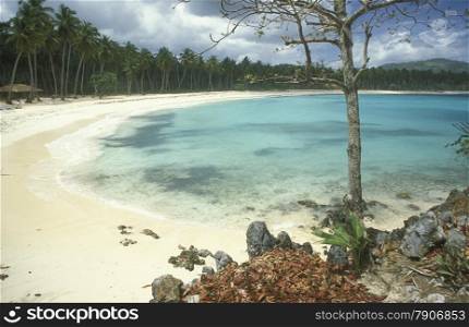 Die Strandlandschaft bei Las Terrenas auf der Halbinsel Samana an der Karibik in der Dominikanische Republik. (KEYSTONE/Urs Flueeler)