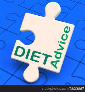 . Diet Advice Showing Slimming Information And Recommendations