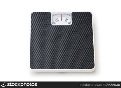 Dieting concept with scales isolated on the white