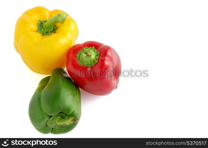 Different colored peppers