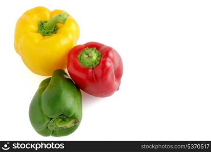 Different colored peppers