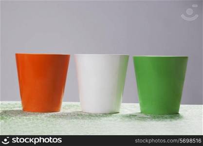 Different coloured mugs