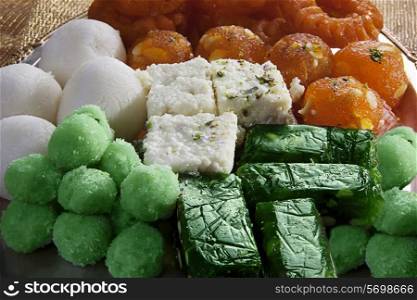 Different coloured sweets