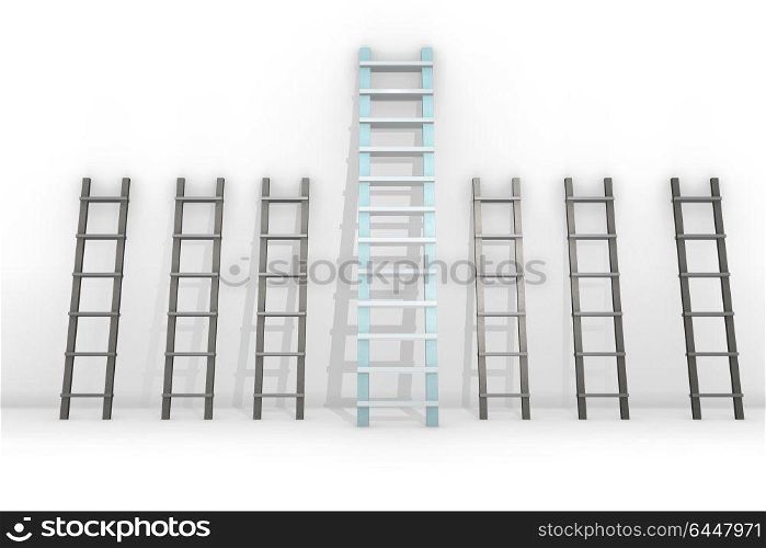Different ladders in career progression concept