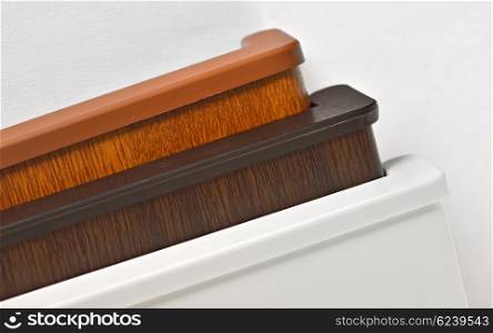 Different PVC window sill isolated
