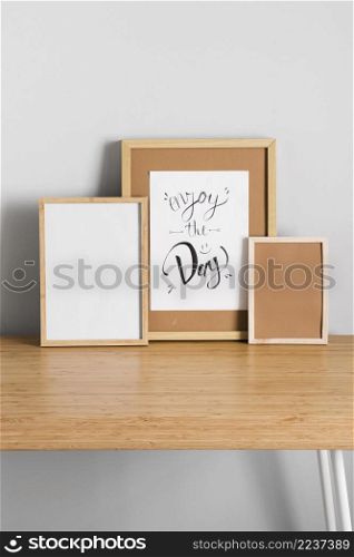 different sizes frames wall