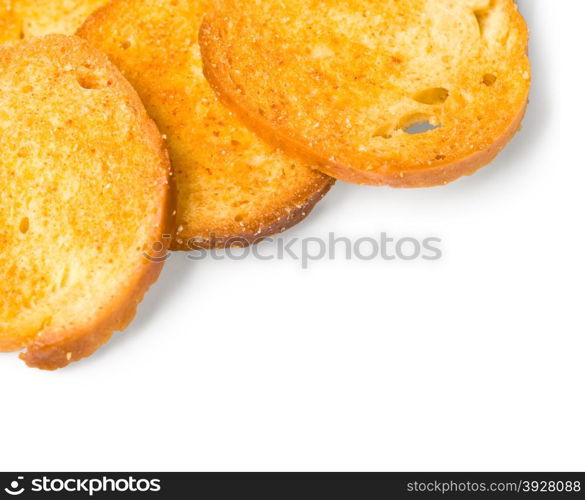 Different toasts isolated on white? with clipping path