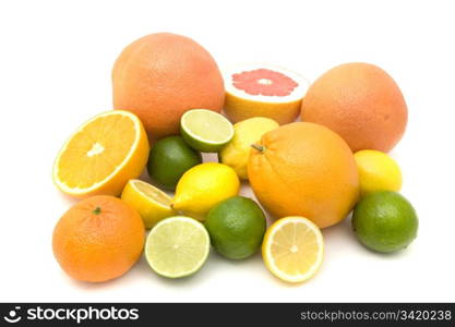 Different types of citrus fruits