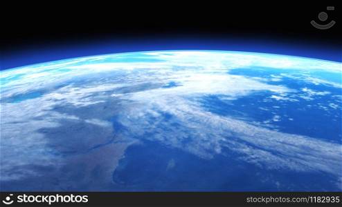 Digital 3D Illustration of a Space Scene, no NASA Image