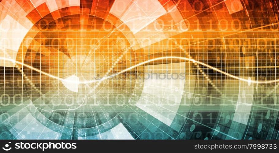 Digital Abstract as a Concept Background Art. Internet Abstract