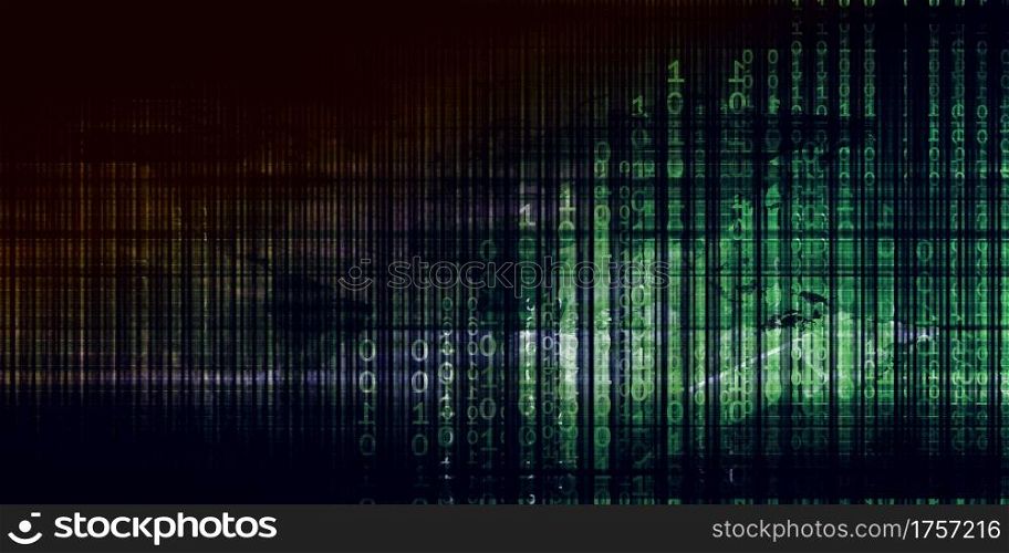 Digital Abstract Background as a Virtual Graphic Concept. Digital Abstract