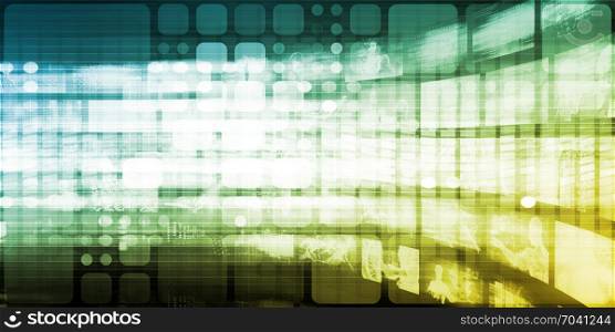 Digital Abstract Background with Growth Bar Chart. Digital Abstract Background