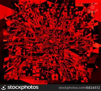 Digital Art Dark Geometrical Triangular Background, Black Friday Background, Nightclub Abstract Background, Explosion Art Background, Fantasy Texture