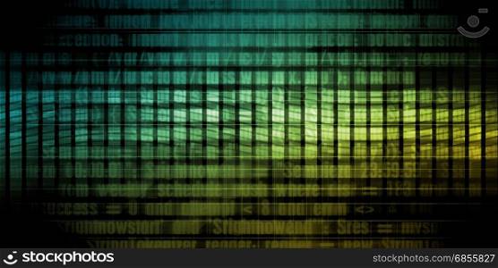 Digital Background with Lines of Code as Technology Abstract. Digital Background