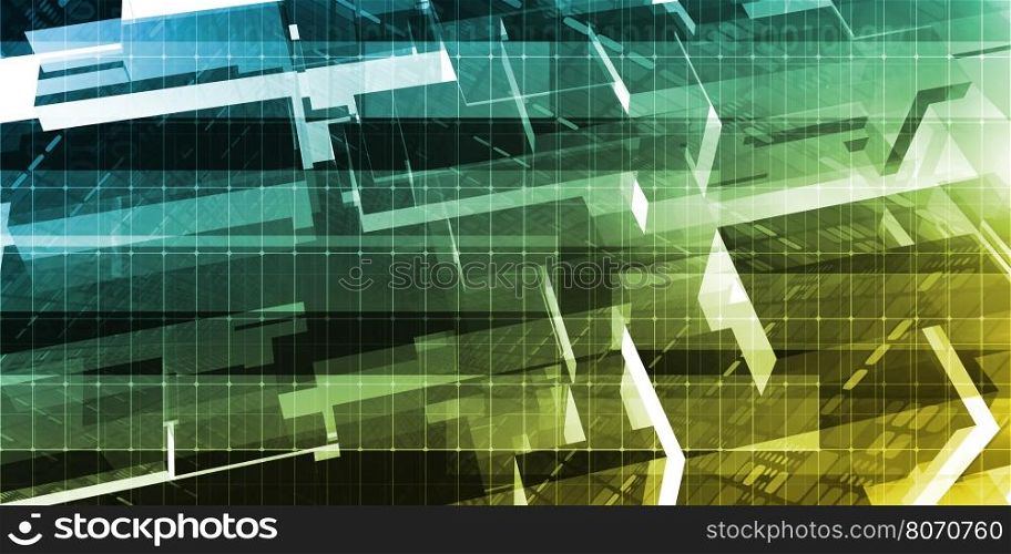 Digital Background with Technology Abstract Themed Abstract. Digital Background