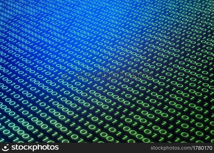 Digital binary code 01 abstract background