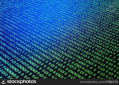 Digital binary code 01 abstract background
